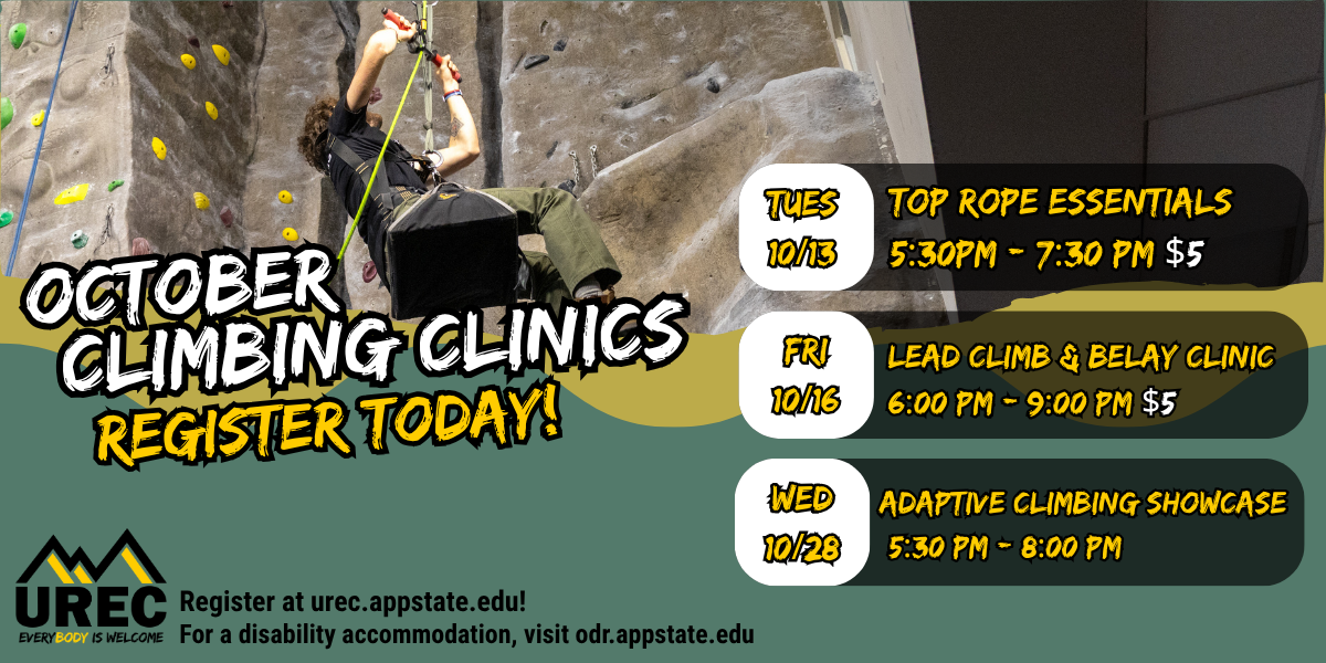 oct. climbing clinics